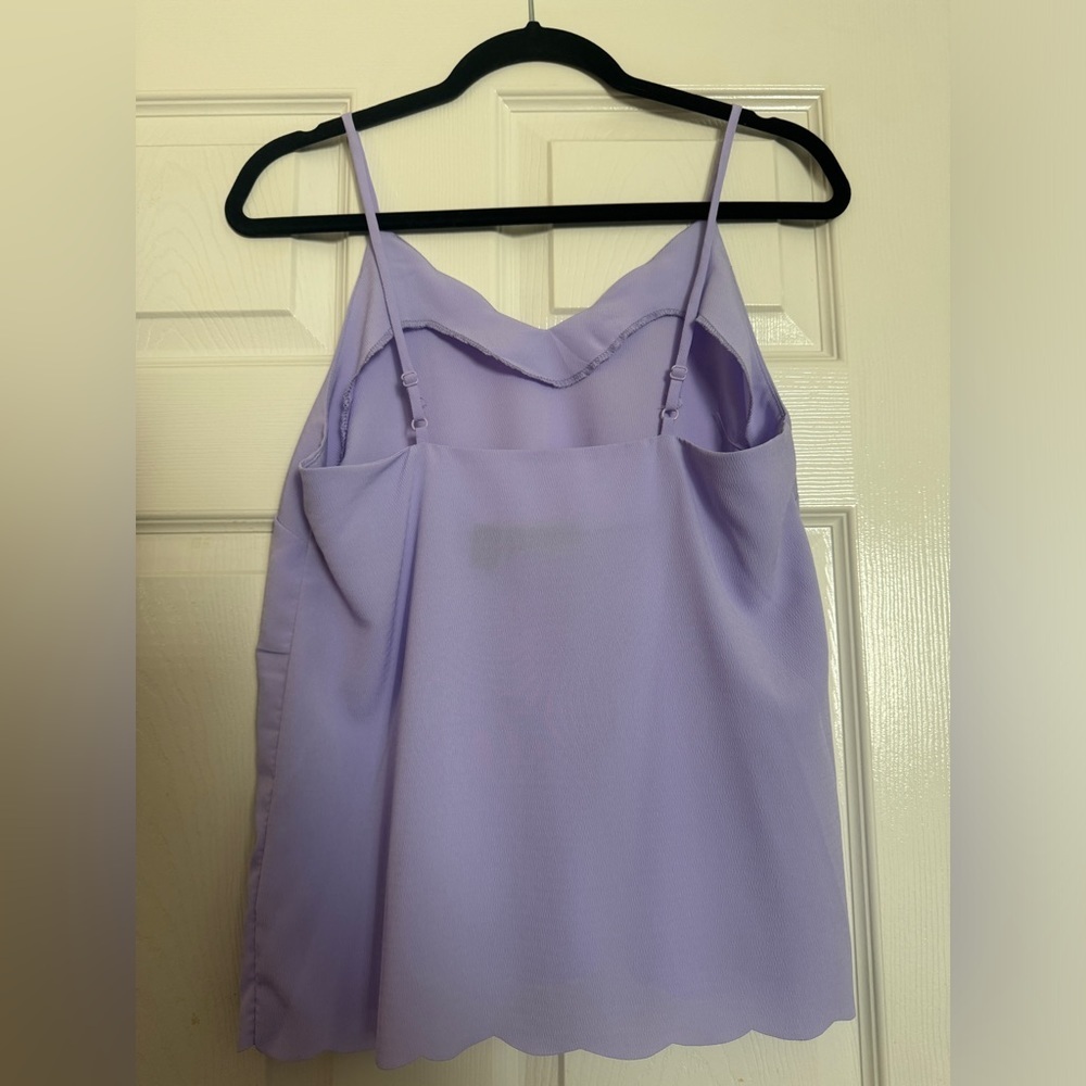 Lavender Halogen Flowy Spaghetti Strap Top - Picture 2 of 4
